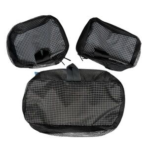 Tom Bihn  Black Mesh Zip Travel Packing Cubes 3 Piece Set